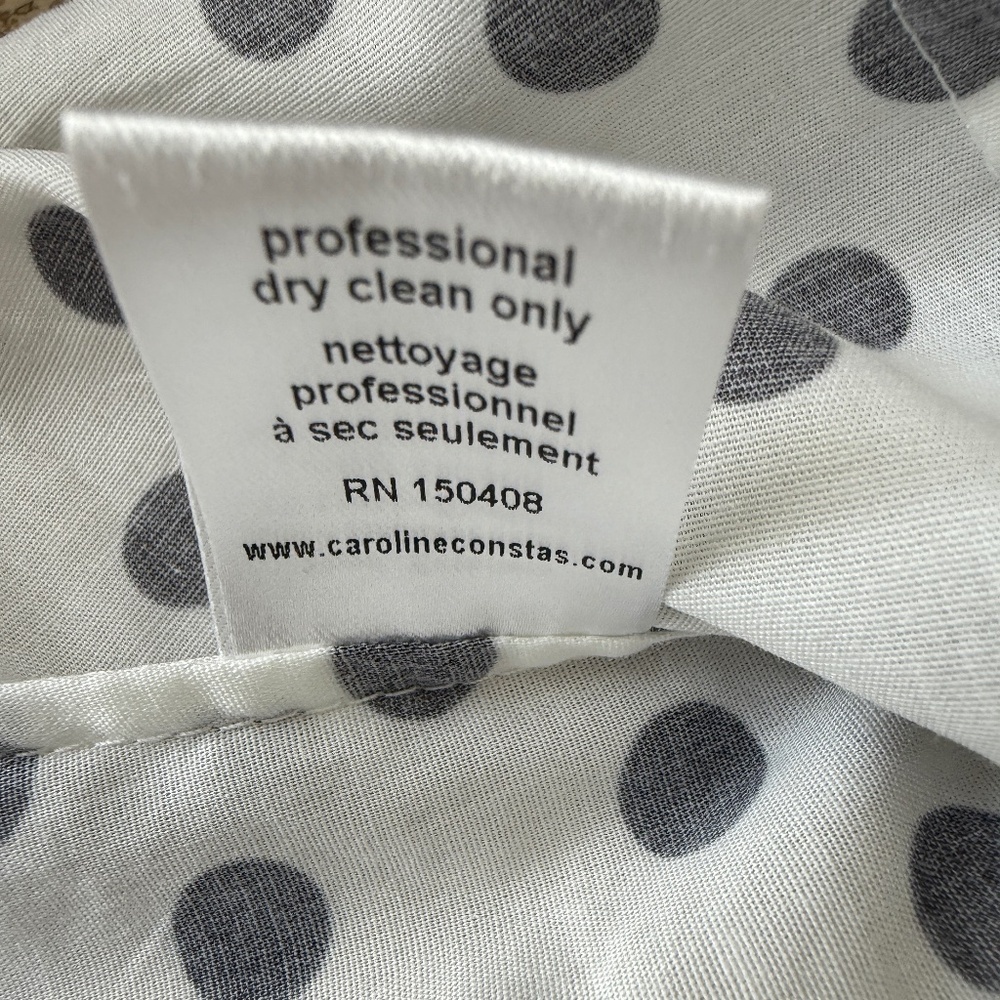 CAROLINE CONSTAS POLKADOT BLOUSE SIZE S - Picture 9 of 9